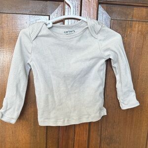 Carter's Beige Striped Long Sleeve Tee